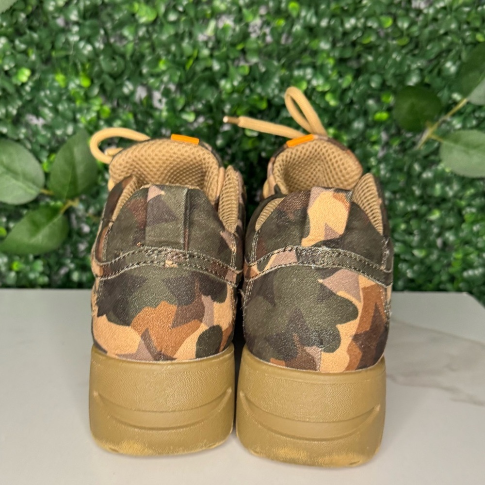 Steve Madden Camouflage Sneakers with Orange Accent - Picture 3 of 11